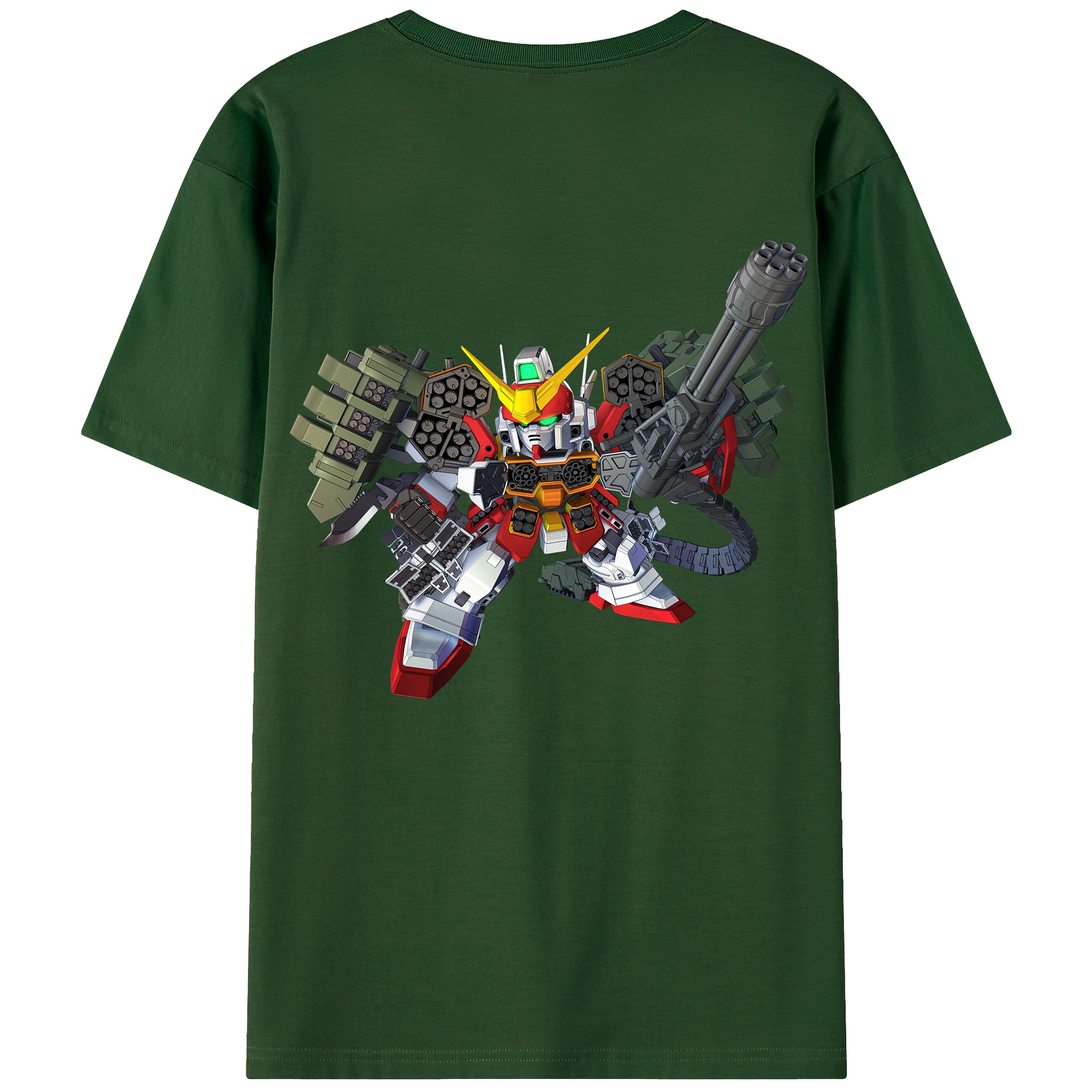（画像用） 機動戦士ガンダム Mobile Suit Gundam 綿100％半袖Tシャツ（背面プリント）